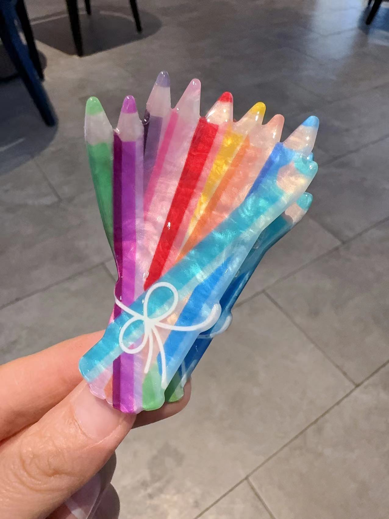 Women Accessories Bouquet - 1. Kolorowy klips do pędzli Kreatywna
