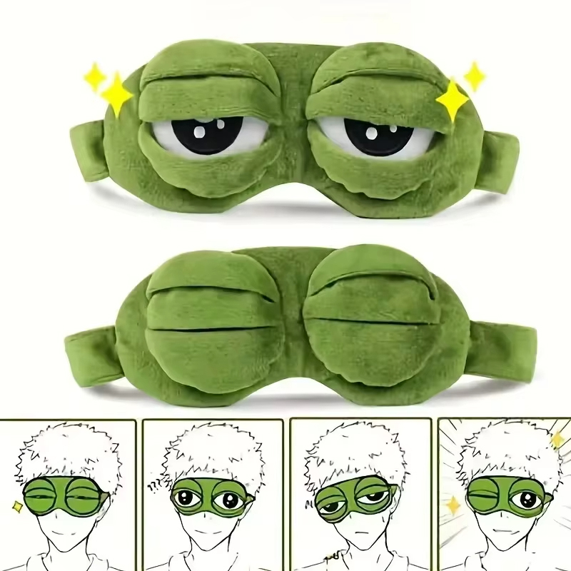 Women Knight Accessories - Maska na oczy w kształcie żaby,