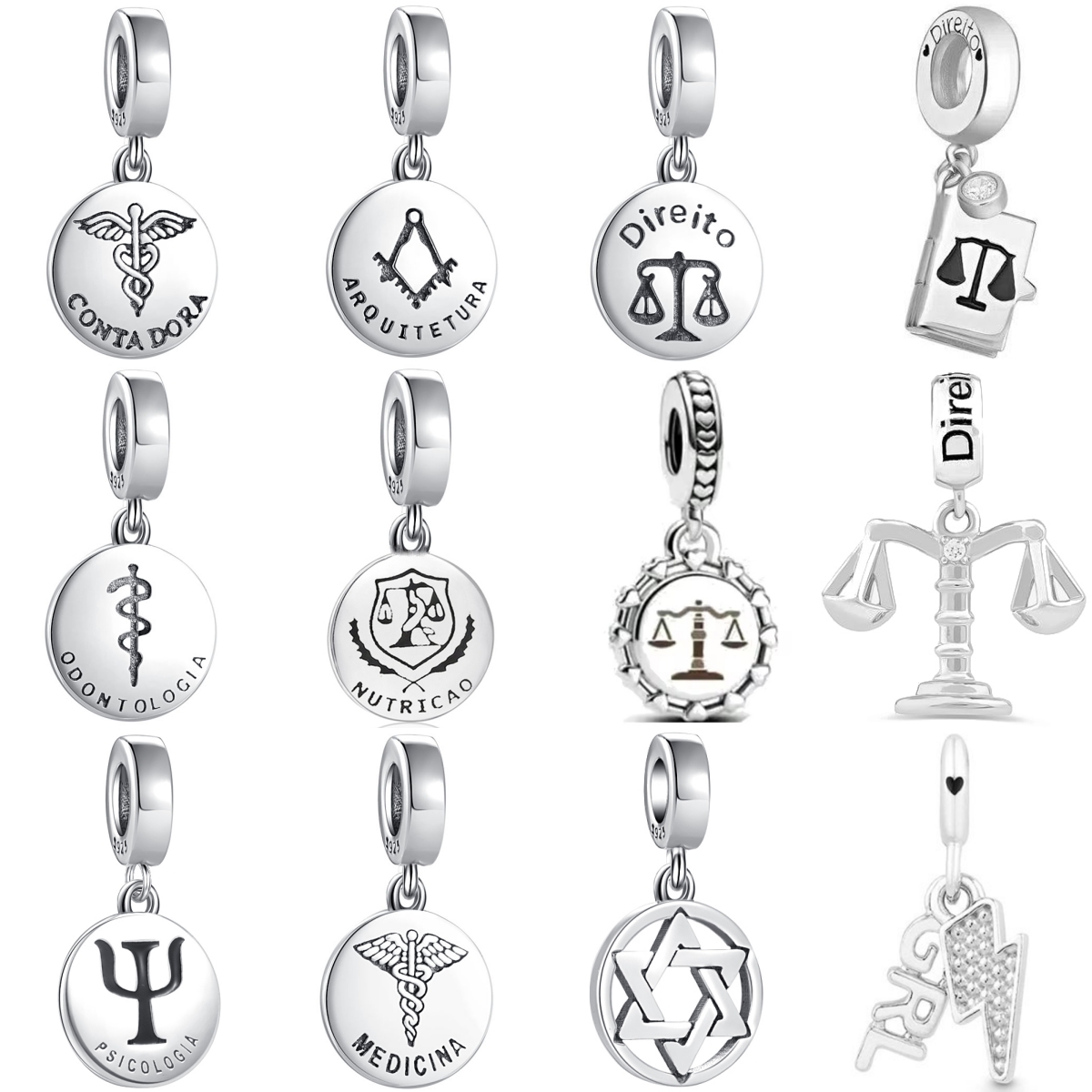 Women'S Accessories New Balance - Nowy charms ze srebra próby 925