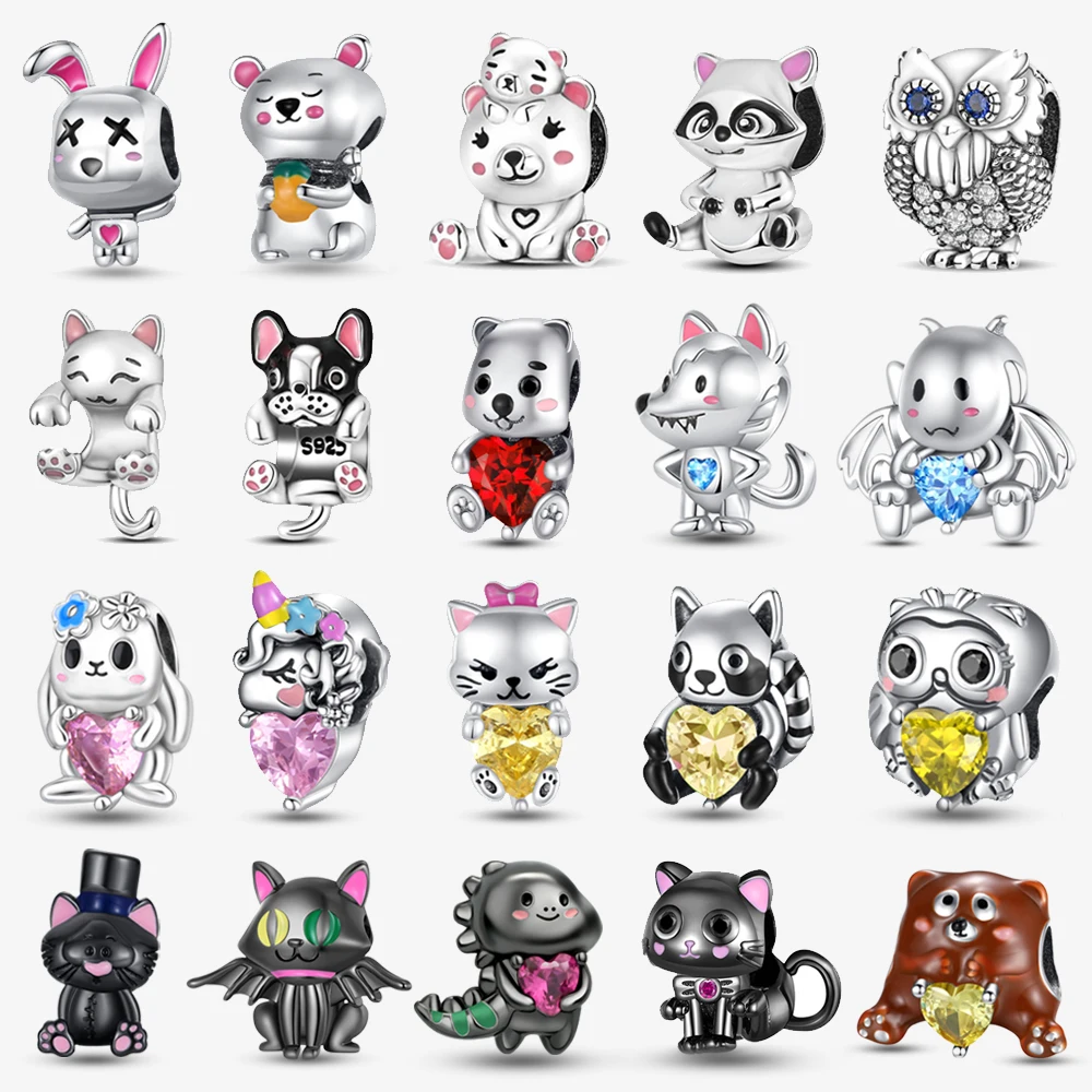 Women Accessories Pandora - Nowy 925 Sterling Silver Cute Animal