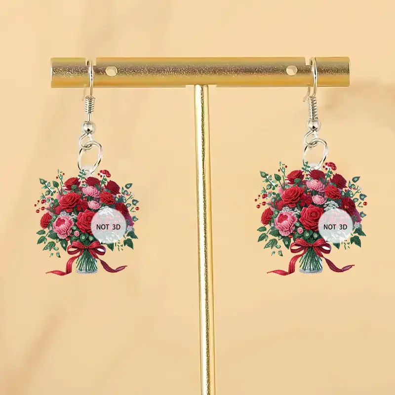 Women Accessories Bouquet - Kwiatowy bukiet na Dzień Matki, kolczyki