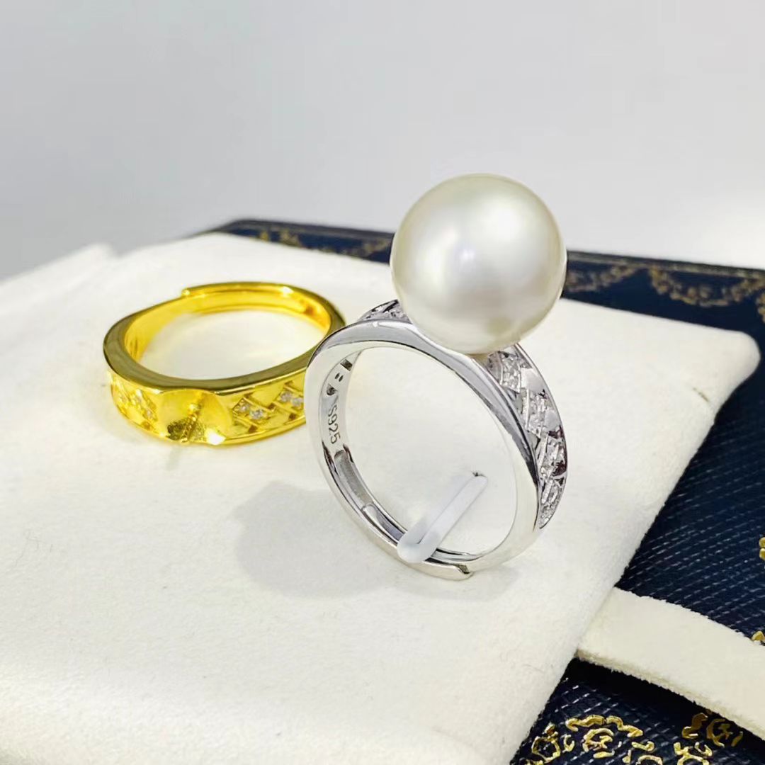 Ring Set Adjustable - Hurtowe srebrne (S925) regulowane oprawy pierścionków,