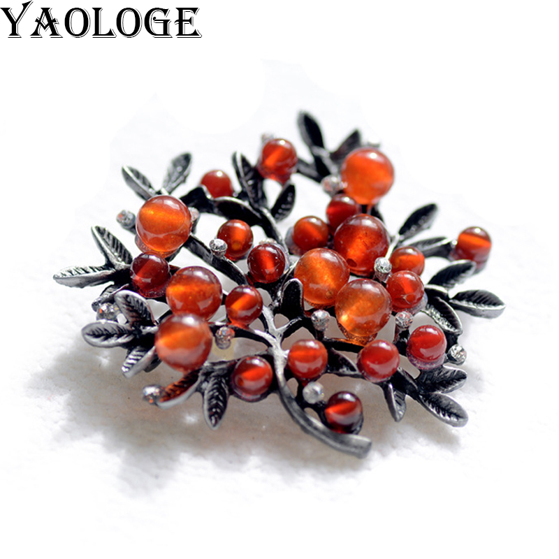 Women Accessories Bouquet - Nowy naturalny kamień Bukiet liści roślin