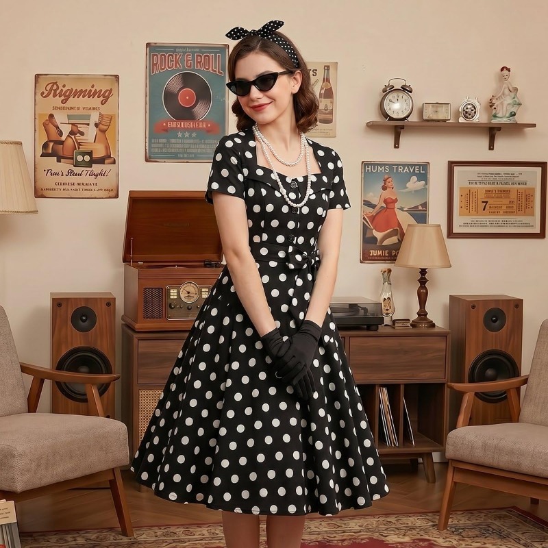Eleganckie sukienki vintage z  – Women'S Accessories In The 1950S recenzja i cena