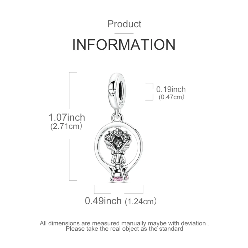 Koralik charms ze srebra próby – Women Accessories Bouquet recenzja i cena