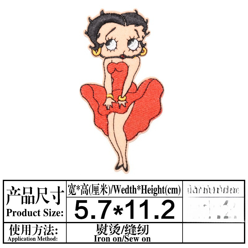 Naszywka Betty Boop, wysoki po – Women'S Accessories Clothing recenzja i cena