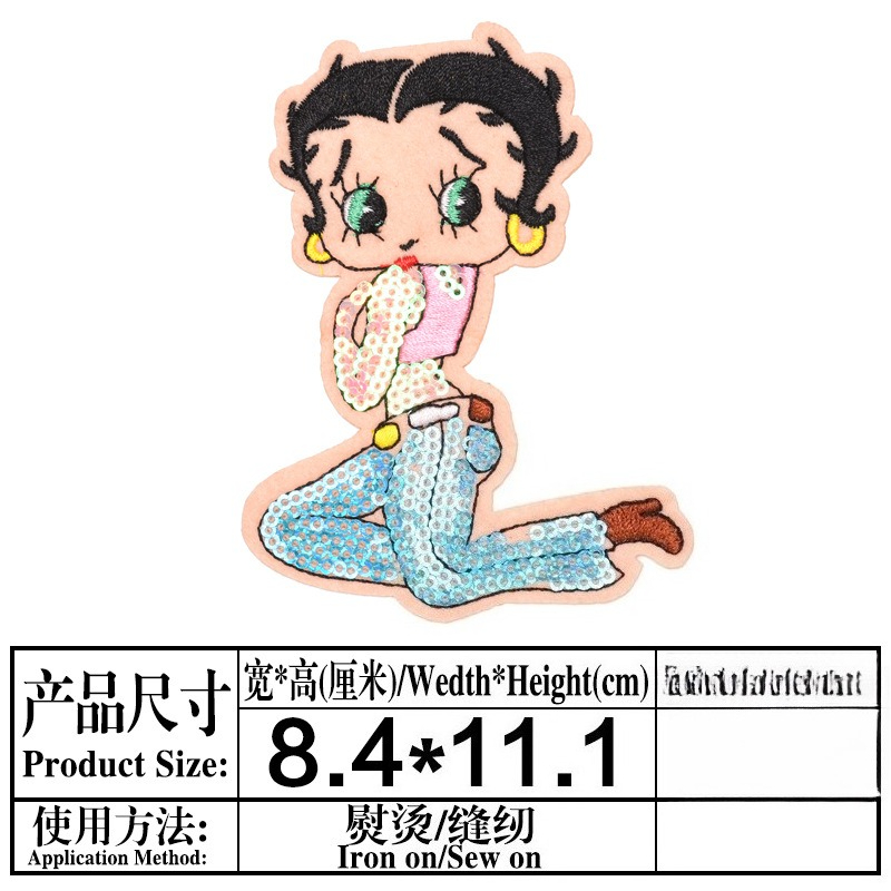 Naszywka Betty Boop, wysoki po – Women'S Accessories Clothing recenzja i cena