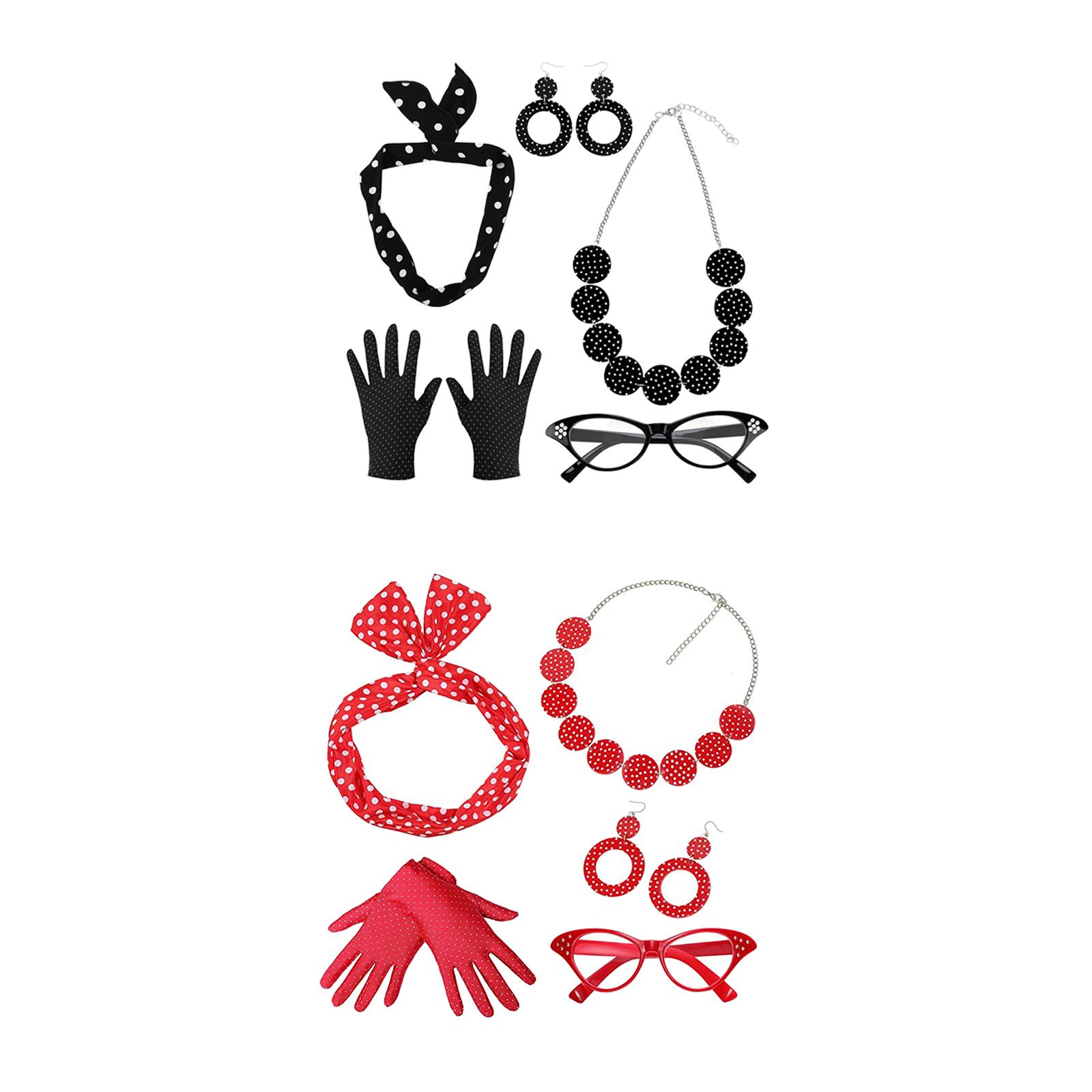 5-częściowy zestaw kostiumu da – Women'S Accessories In The 1950S recenzja i cena