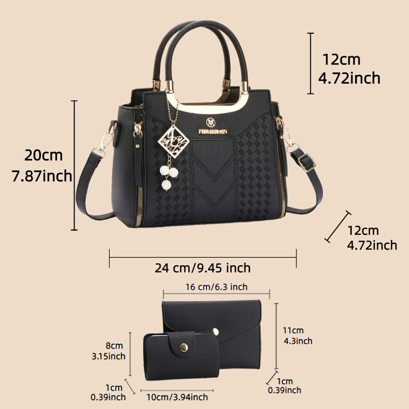3-częściowy zestaw torebek wyk – Women'S Accessories For Suit recenzja i cena