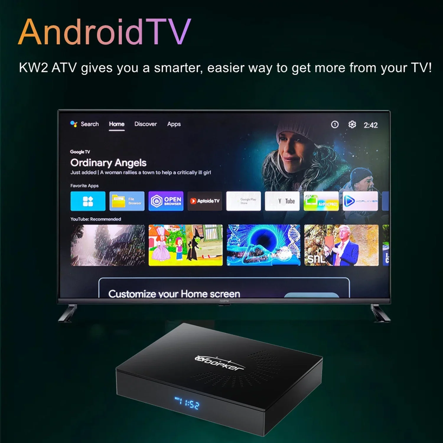 Woopker KW2 Android 14 TV Box  – Women Accessories Pandora recenzja i cena