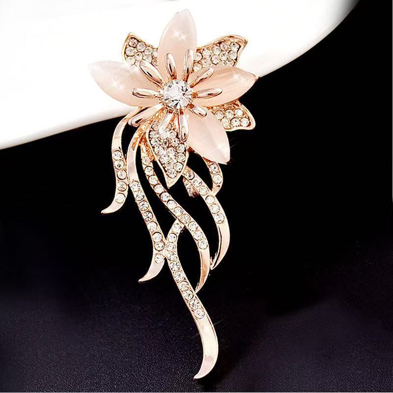 Vintage Broszki z Kamieniem Ko – Women Accessories Bouquet recenzja i cena