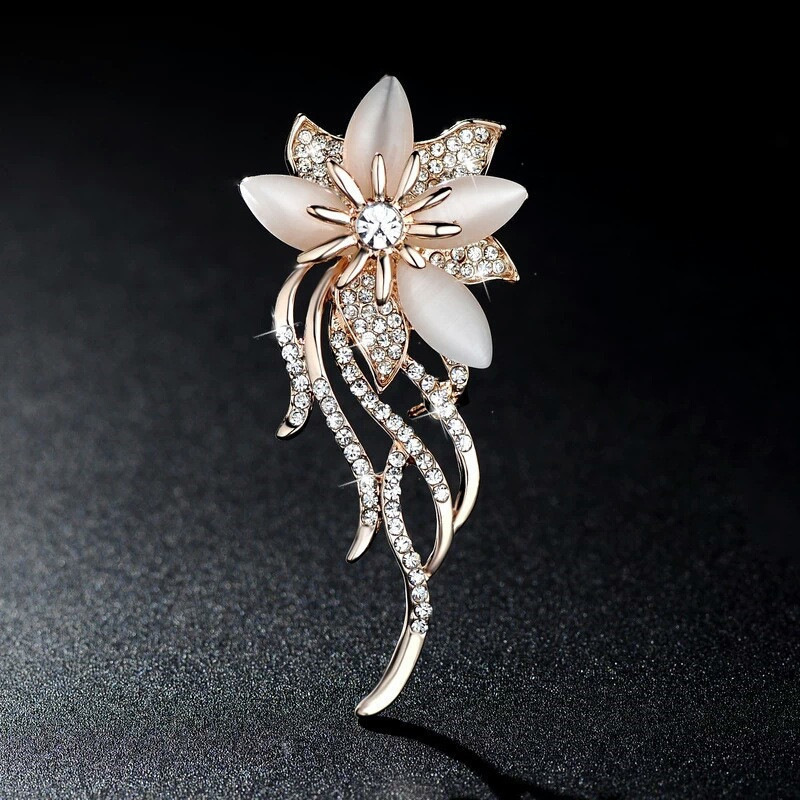 Vintage Broszki z Kamieniem Ko – Women Accessories Bouquet recenzja i cena