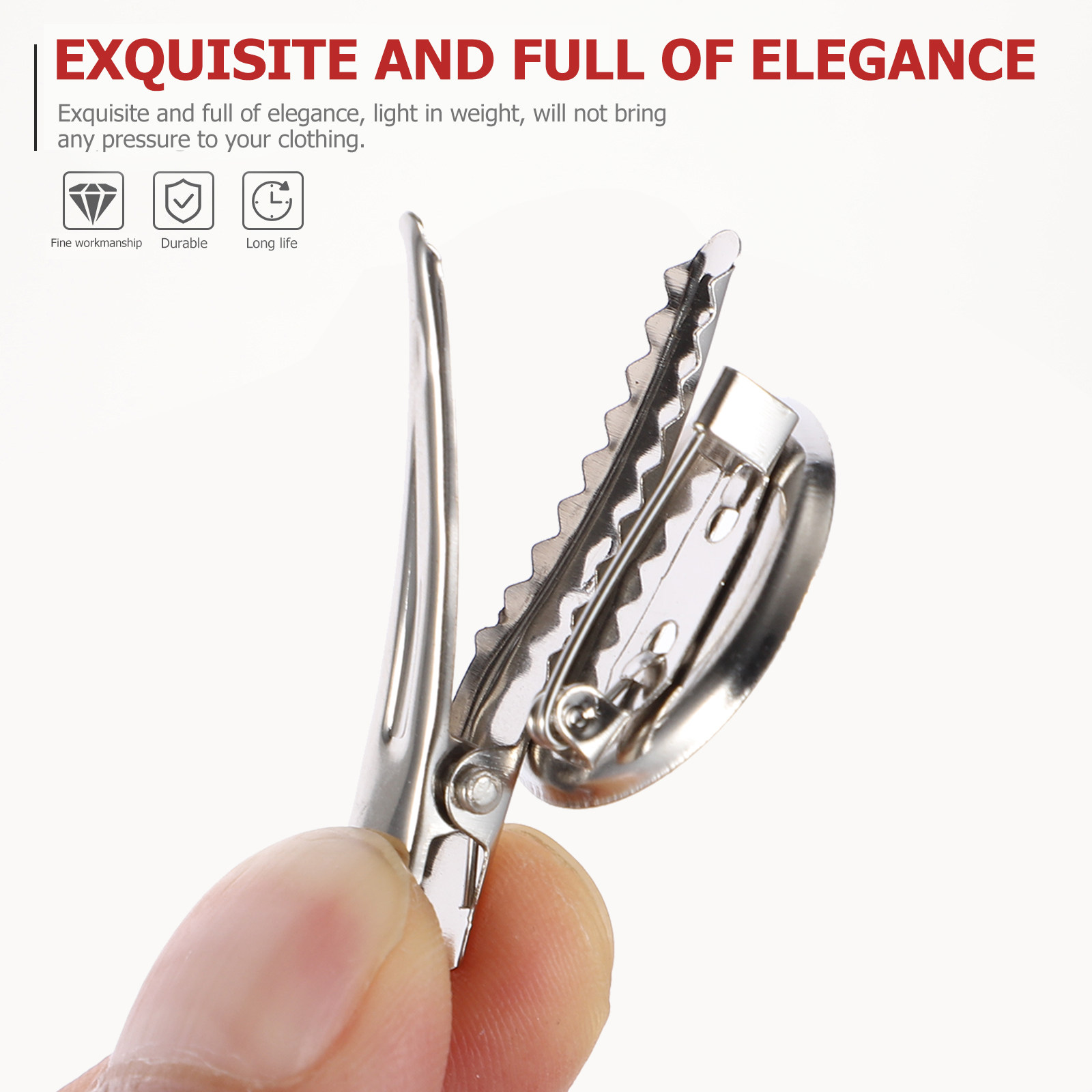 40 szt. Klipsy do broszek, wyt – Women'S Accessories Clothing recenzja i cena