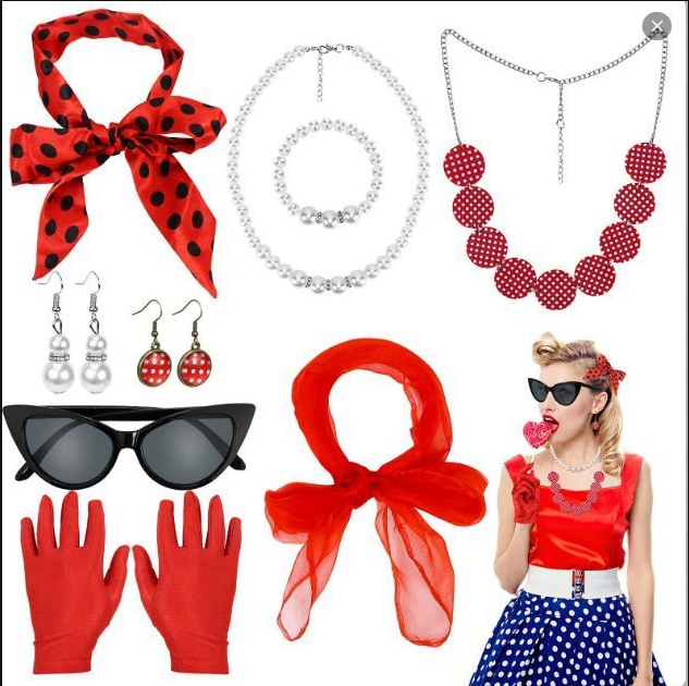 Akcesoria do kostiumów z lat 5 – Women'S Accessories In The 1950S recenzja i cena