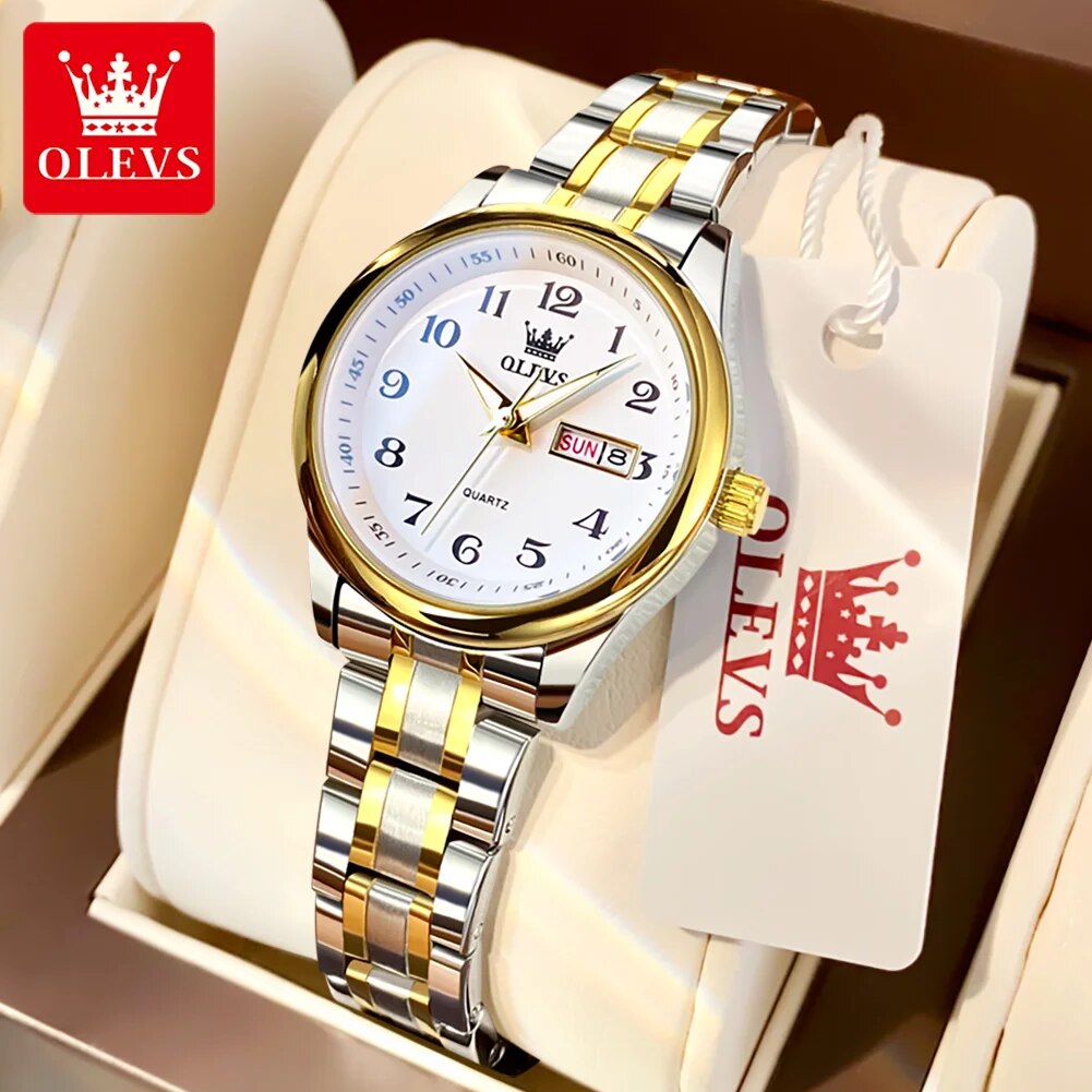 OLEVS 5567 luksusowy zegarek k – Women Accessories Display recenzja i cena