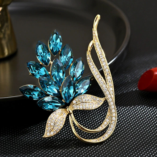 Modne broszki z kryształkami i – Women Accessories Bouquet recenzja i cena