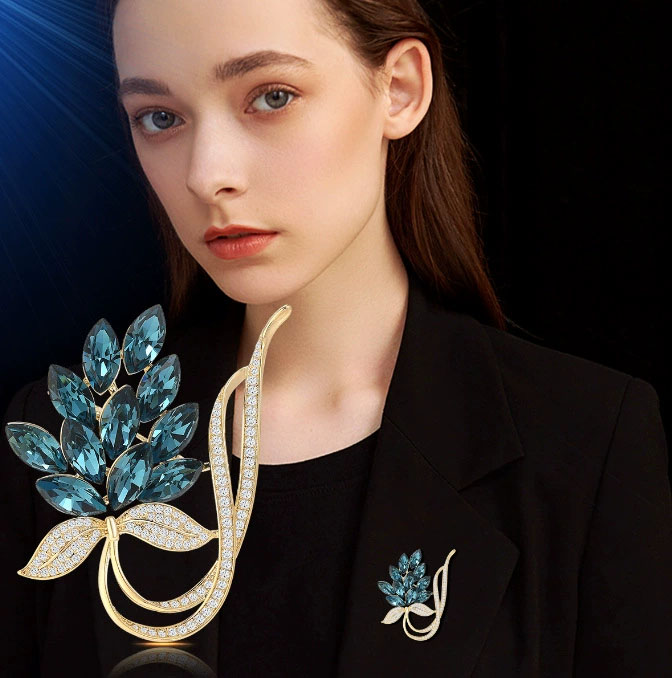 Modne broszki z kryształkami i – Women Accessories Bouquet recenzja i cena