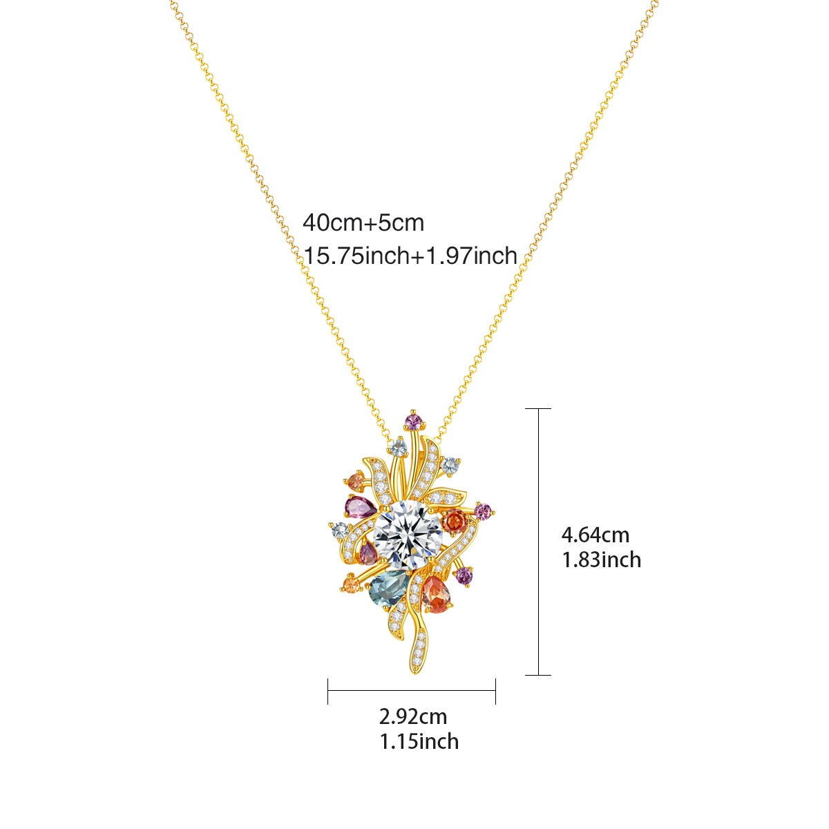 Fxlry Damski Naszyjnik z Cyrko – Women Accessories Bouquet recenzja i cena